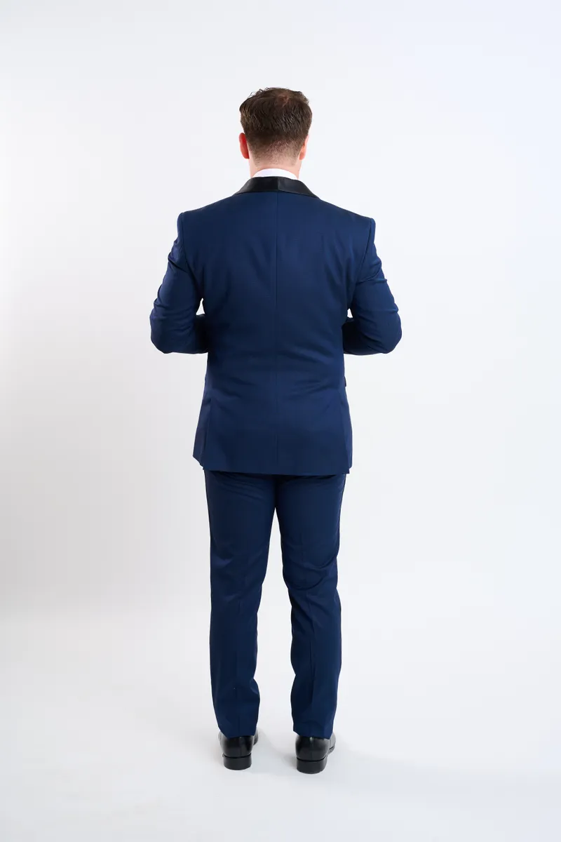 Smoking azul marino 3 pz