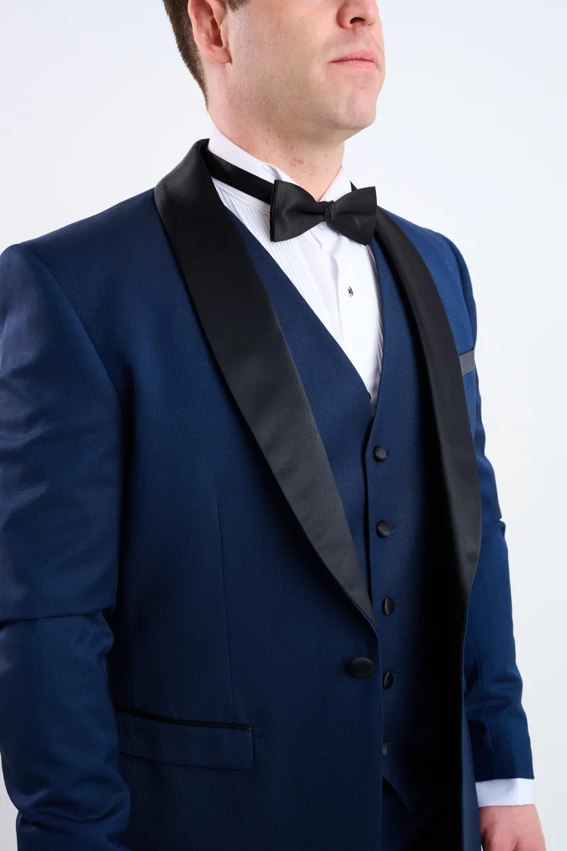 Smoking azul marino 3 pz