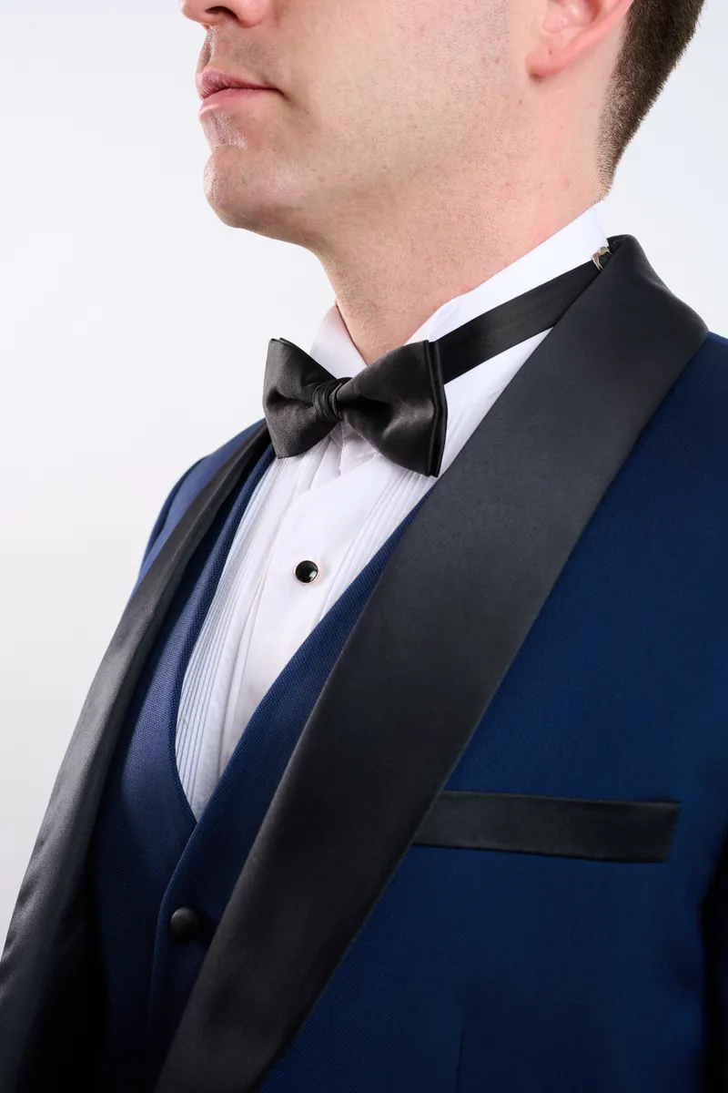 Smoking azul marino 3 pz