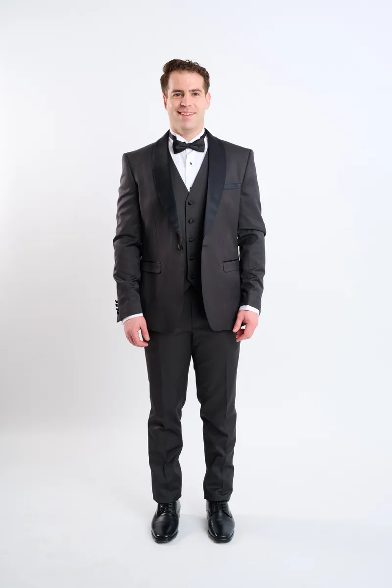 Smoking gris oxford 3 pz