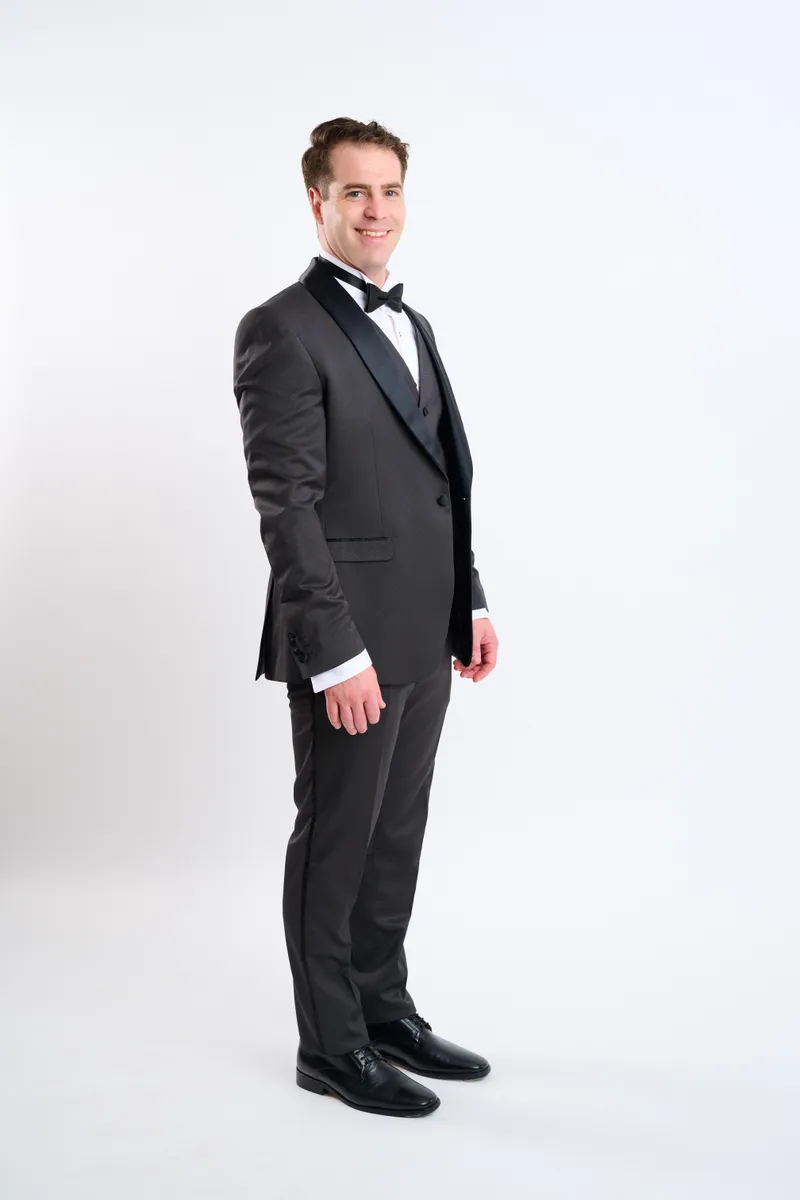 Smoking gris oxford 3 pz