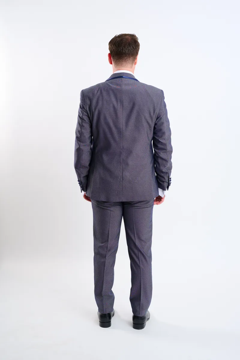 Smoking gris azul turco