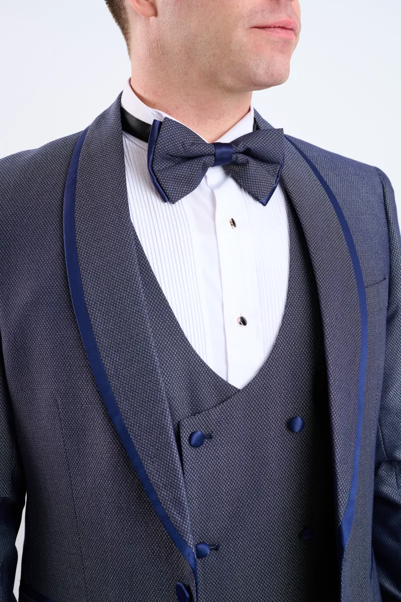 Smoking gris azul turco