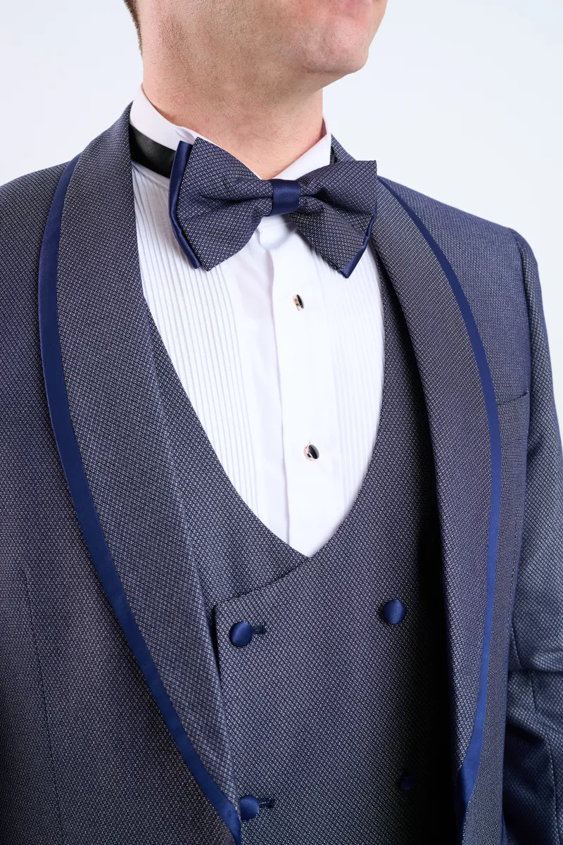 Smoking gris azul turco