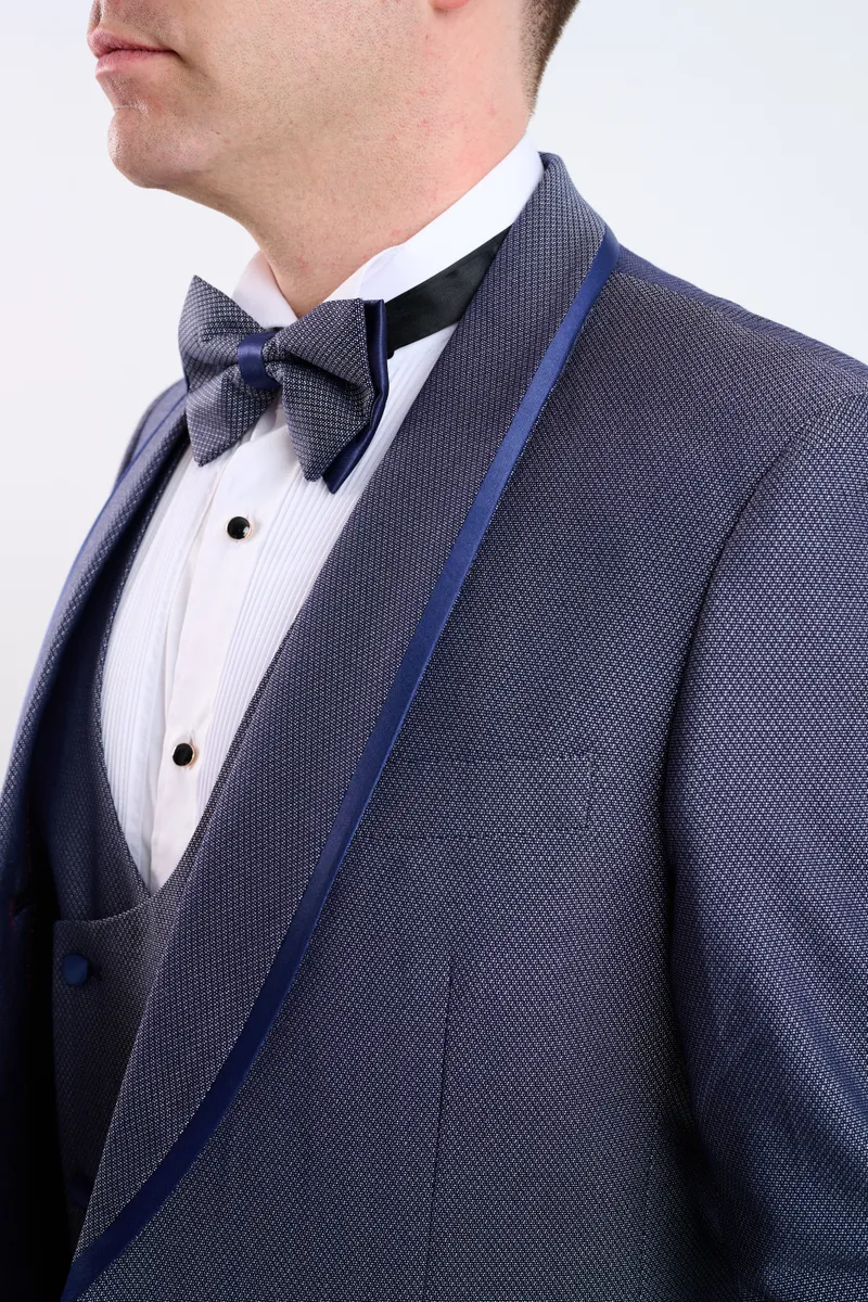 Smoking gris azul turco