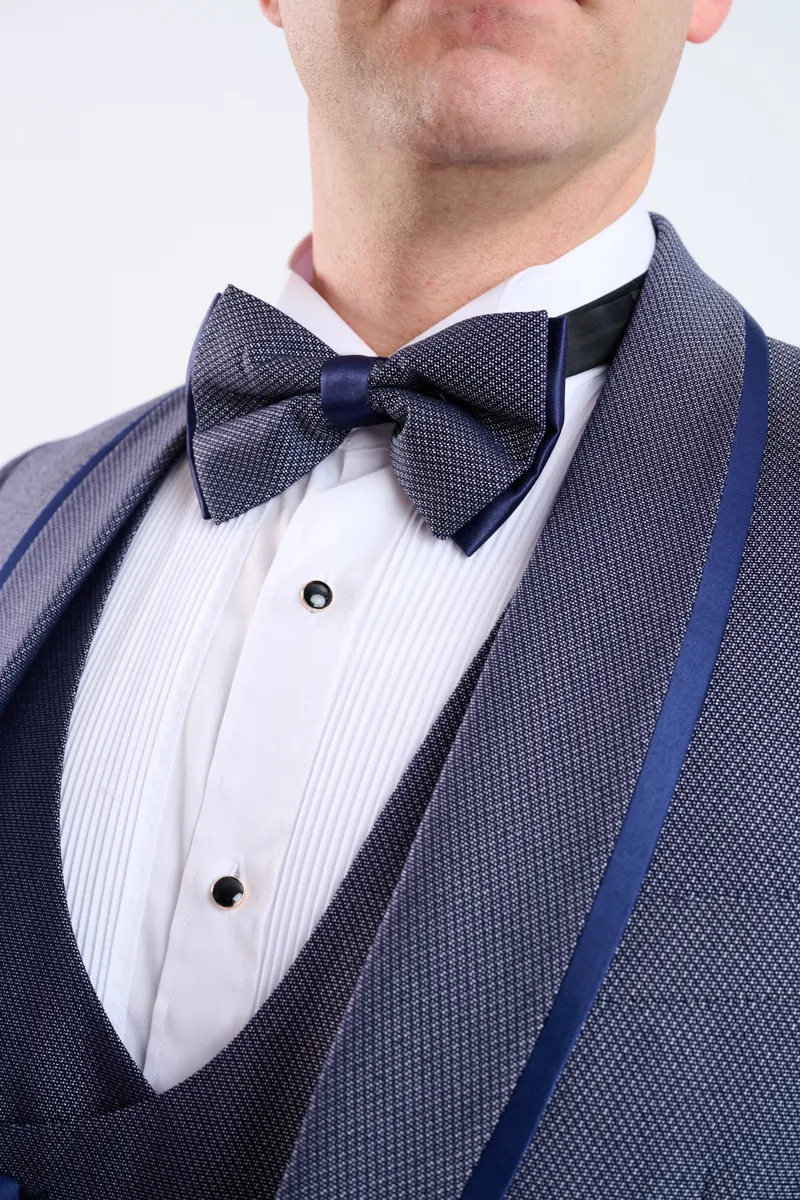 Smoking gris azul turco