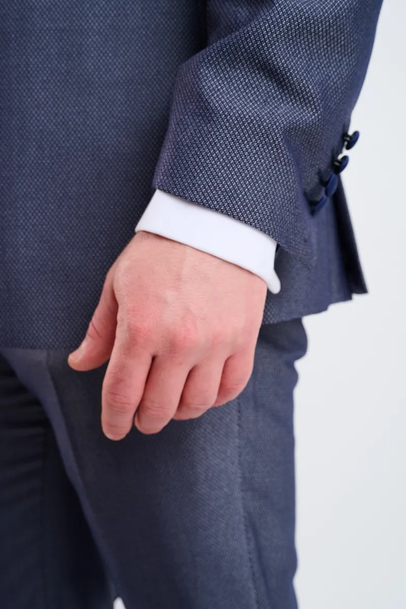 Smoking gris azul turco