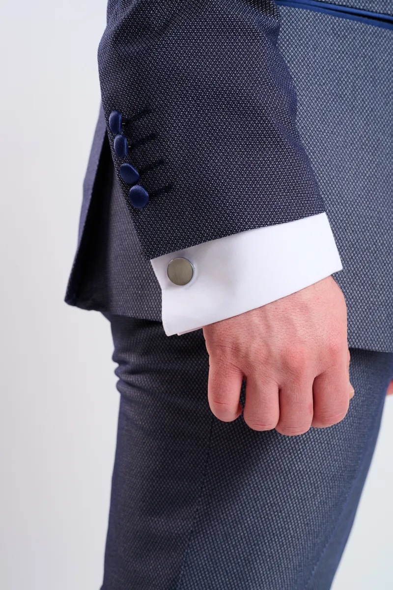 Smoking gris azul turco