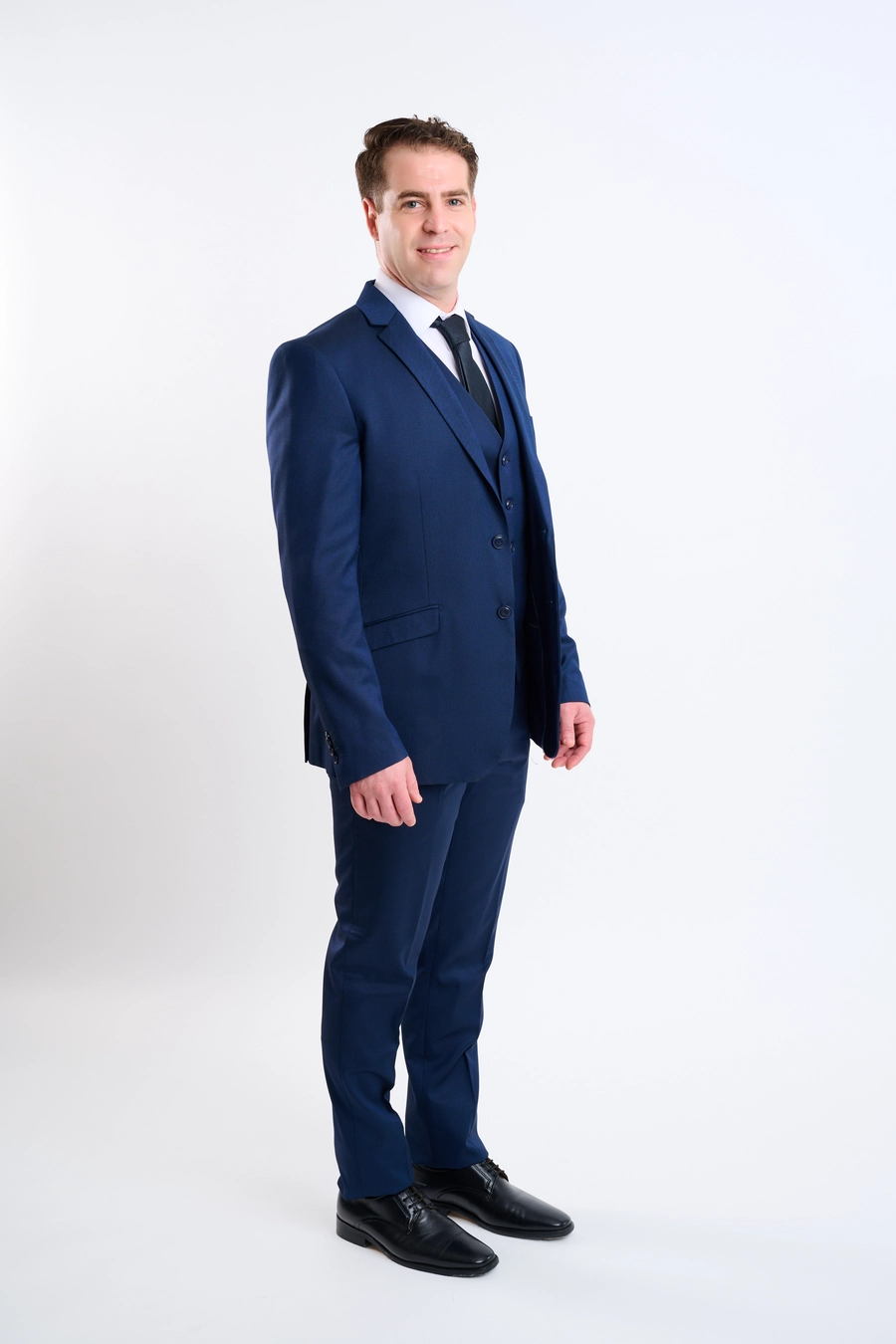 Traje azul marino 3 pz