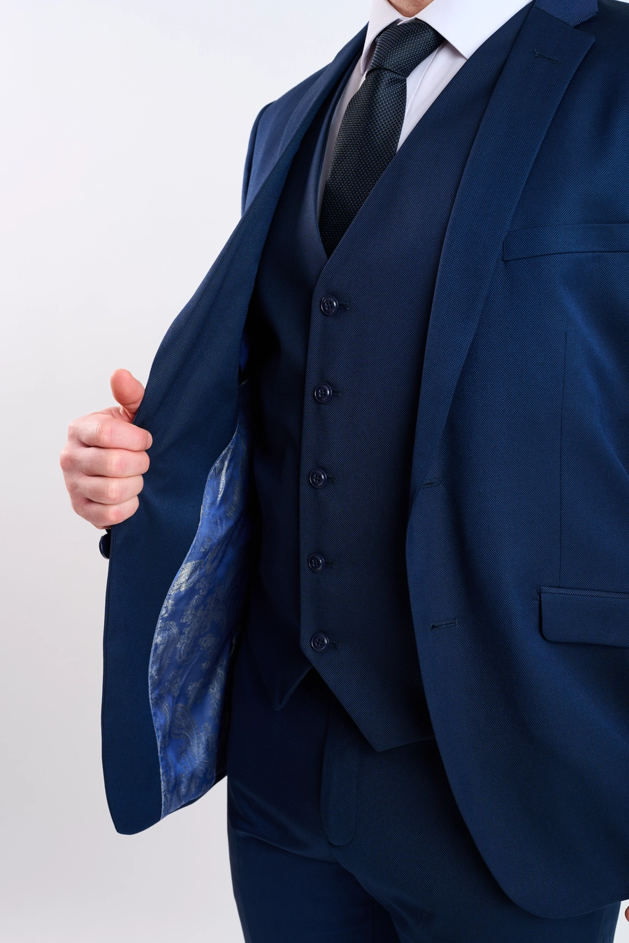 Traje azul marino 3 pz