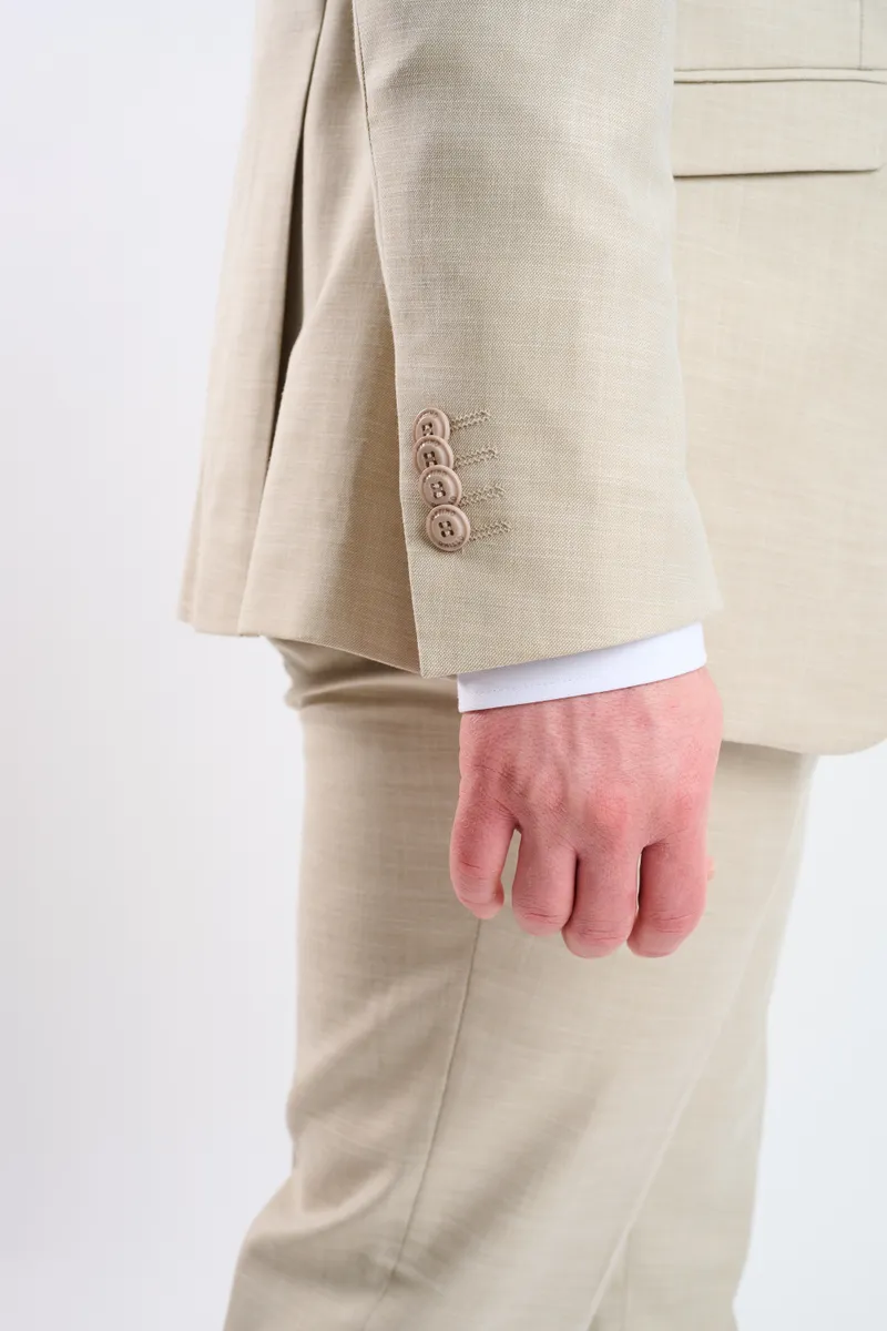 Traje beige