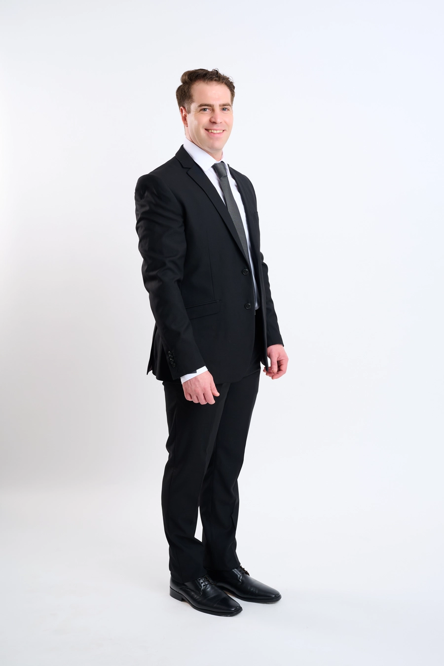 Traje negro importado