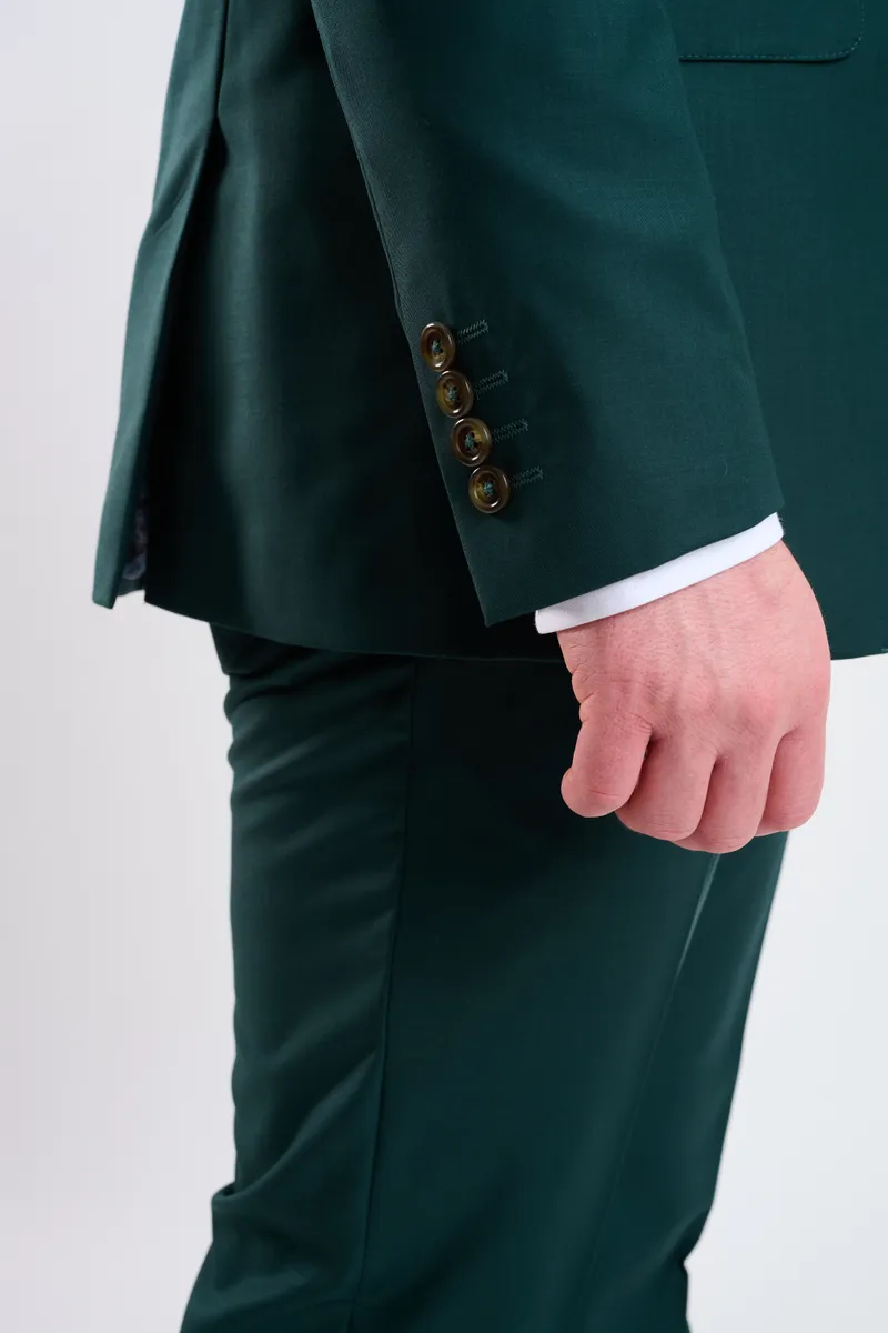 Traje verde esmeralda